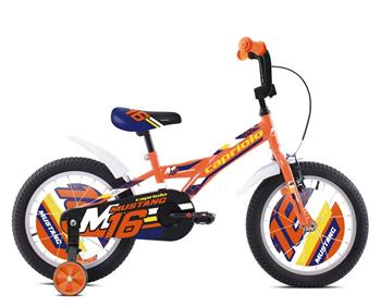 Rower dziecięcy Capriolo BMX 16"HT MUSTANG pomarańczowo-niebiesko-czarny