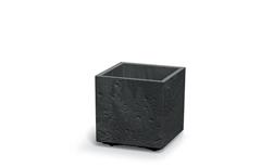 Doniczka Prosperplast SIERRA SQUARE beton effect 38,5 cm czarny beton