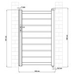 Furtka G21 Reno 100x158 cm prawa, antracytowa