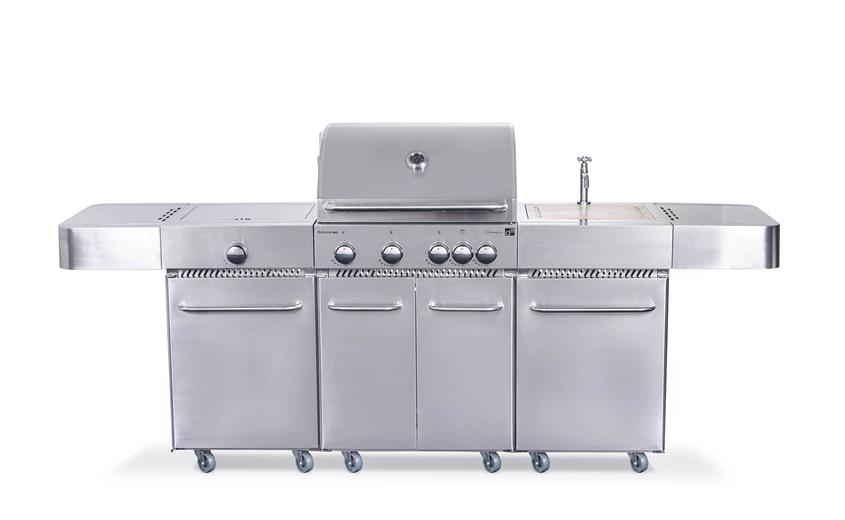 Grill gazowy G21 Arizona, kuchnia BBQ Premium Line 6 palników + zawór redukcyjny gratis