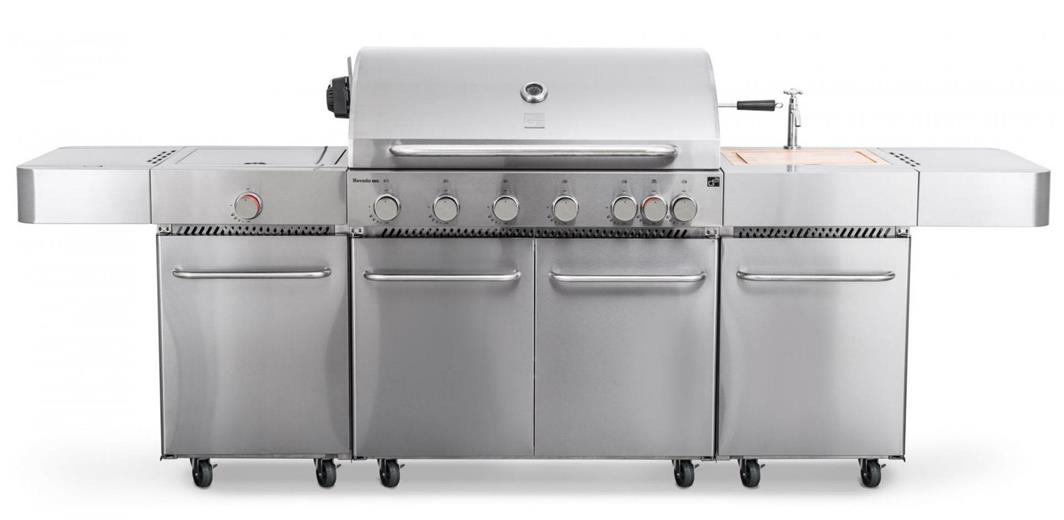 Grill gazowy G21 Nevada BBQ Kitchen Premium Line, 8 palników + GRATIS zawór redukcyjny