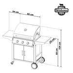 Grill gazowy G21 Oklahoma BBQ Premium Line 3 palniki + GRATIS zawór redukcyjny