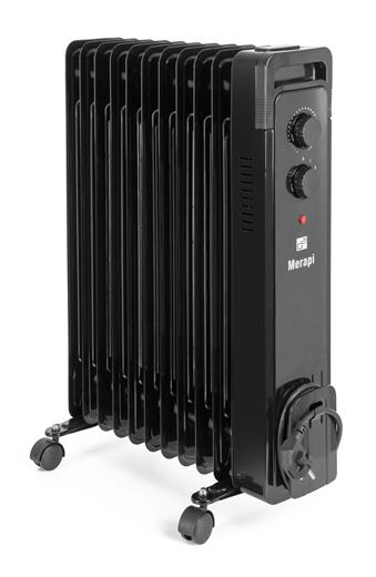 Grzejnik olejowy G21 Merapi czarny, 11 żeber, 2500 W