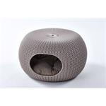 Legowisko Curver Knit Pet Home w kolorze cappuccino