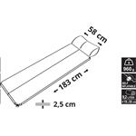 Mata kempingowa samopompująca Cattara NAVY 183 x 58 x 2,5 z poduszką 