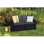 Meble ogrodowe Keter California sofa dwuosobowa grafitowa