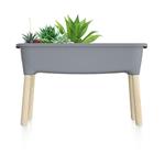 Sadzarka Prosperplast RESPANA PLANTER WOOD HIGH SET 78 cm szary kamień