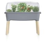 Sadzarka Prosperplast RESPANA PLANTER WOOD HIGH SET 78 cm szary kamień