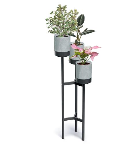 Stojak na kwiaty Prosperplast Bloomie Stand szary 42 cm